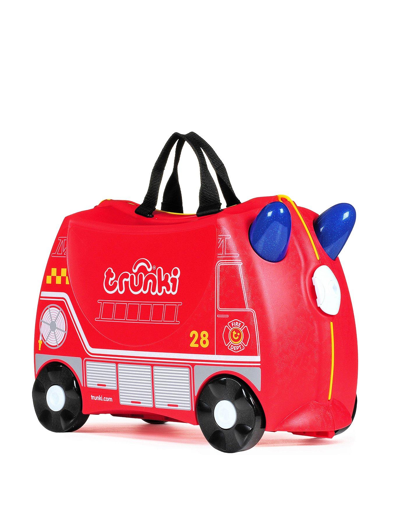 Image 1 of 8 of trunki Ride-On Suitcase - Frank the Fire Engine