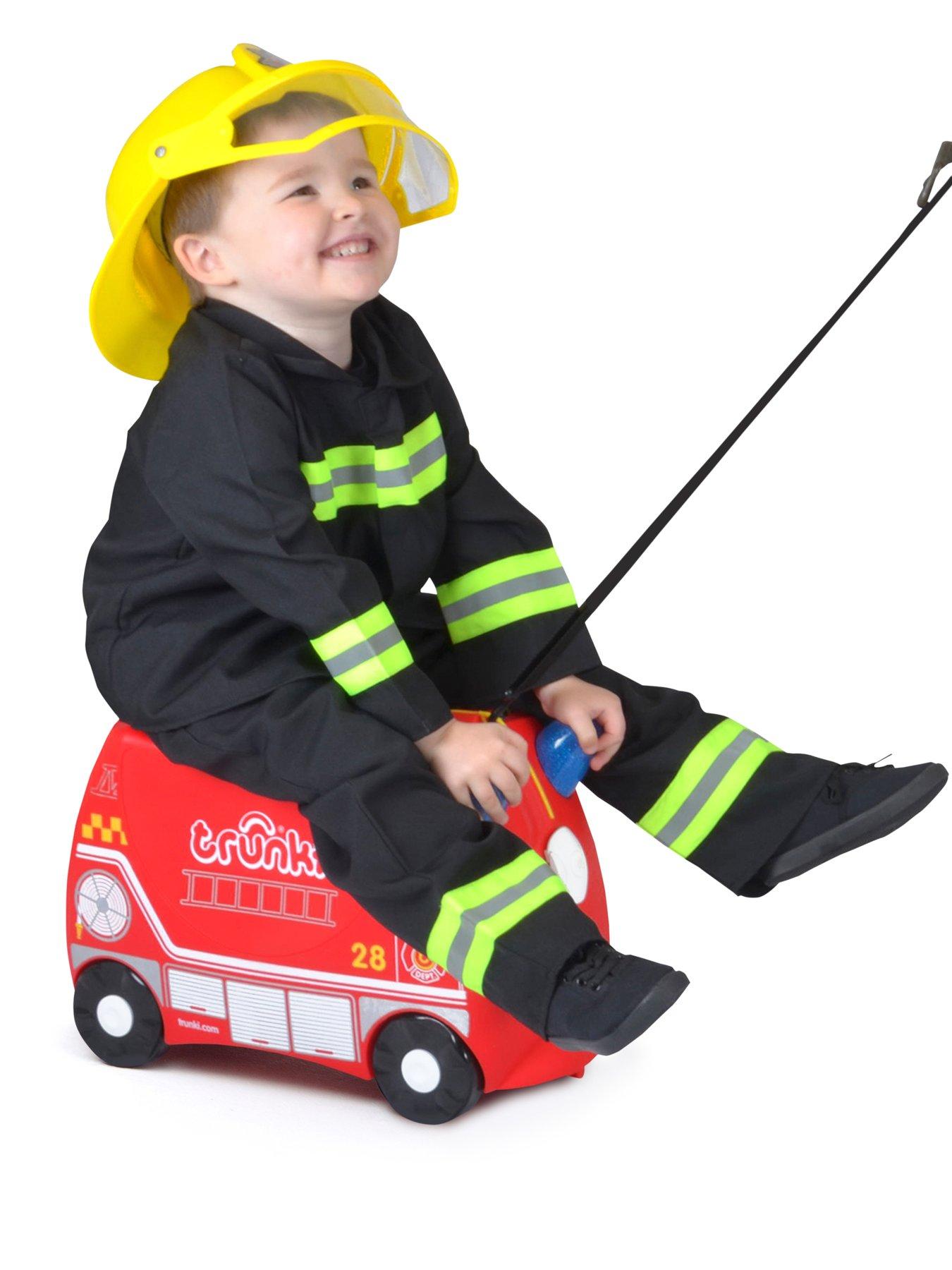 Image 3 of 8 of trunki Ride-On Suitcase - Frank the Fire Engine
