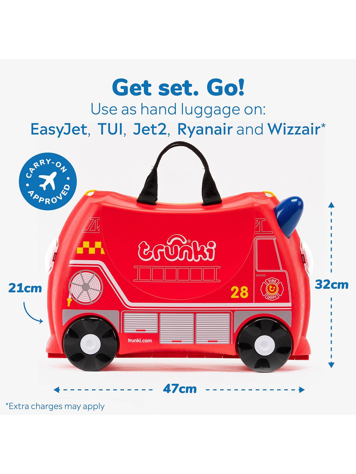 Image 6 of 8 of trunki Ride-On Suitcase - Frank the Fire Engine