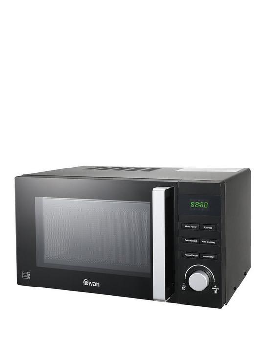 front image of swan-sm22100b-23-litre-digital-microwave-black