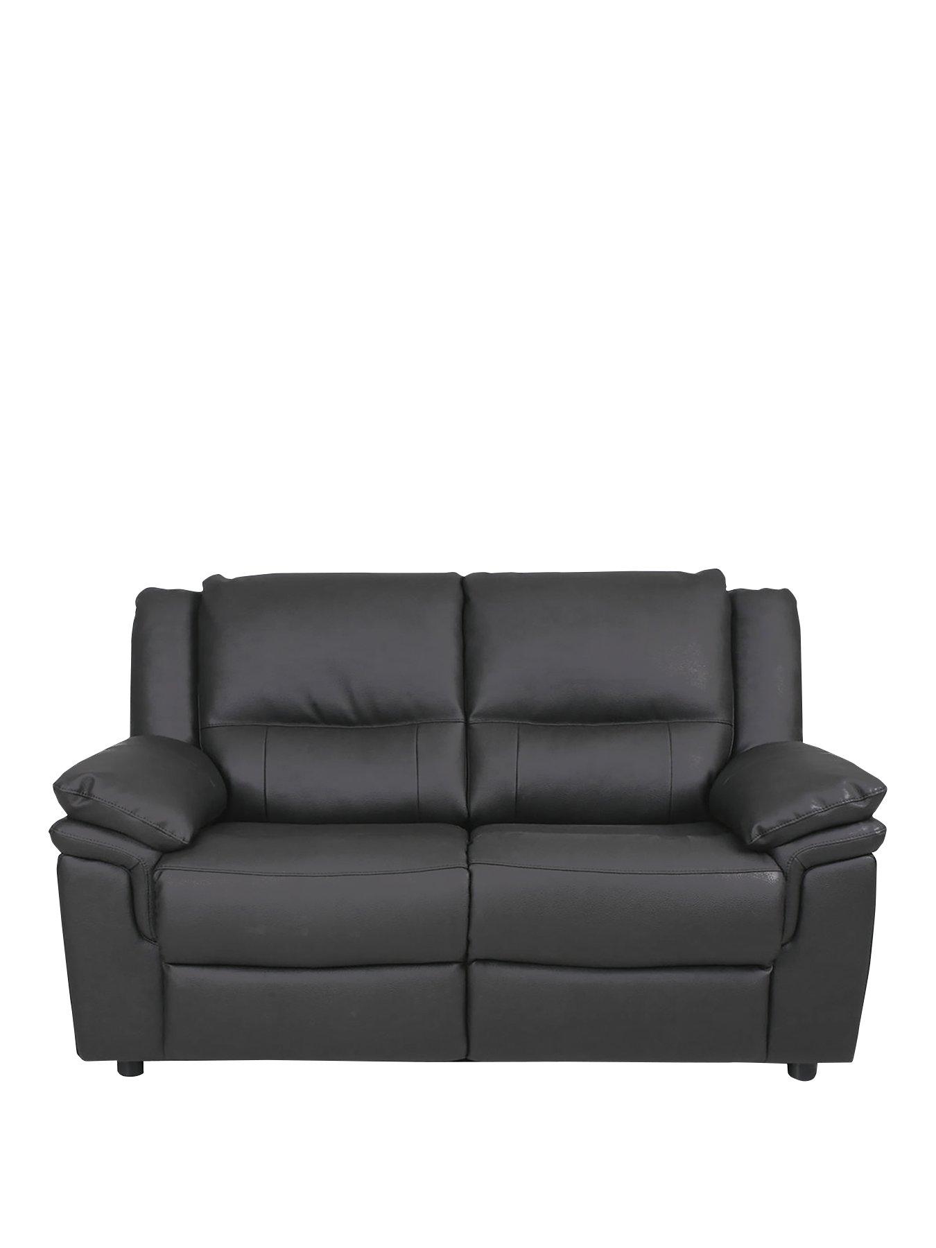 front image of albion-luxury-faux-leather-2-seater-sofa
