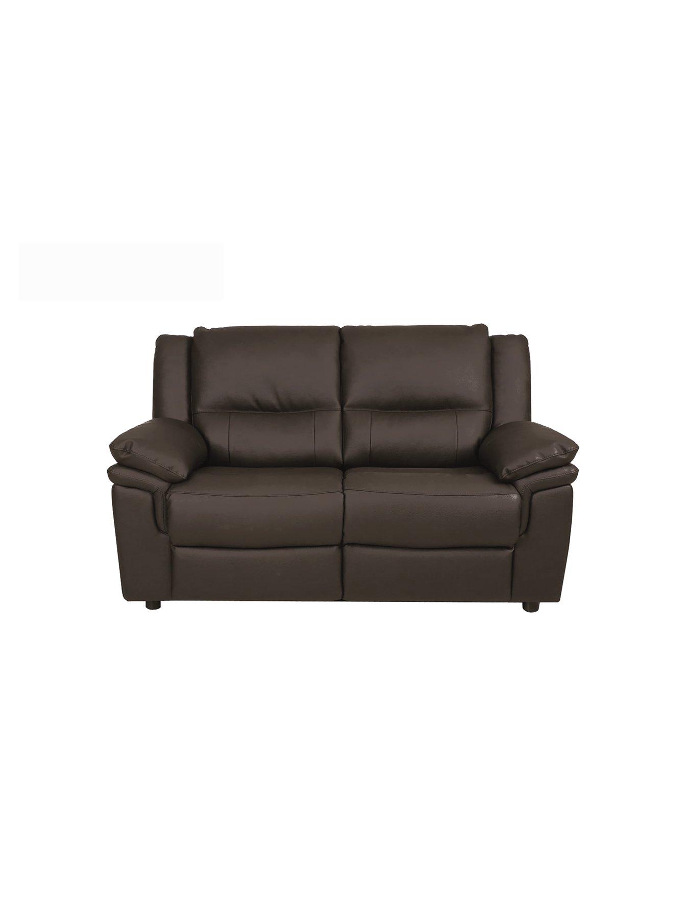 The Very Collection Albion Luxury Faux Leather High Back 2 Seater Sofa - FSC® Certified