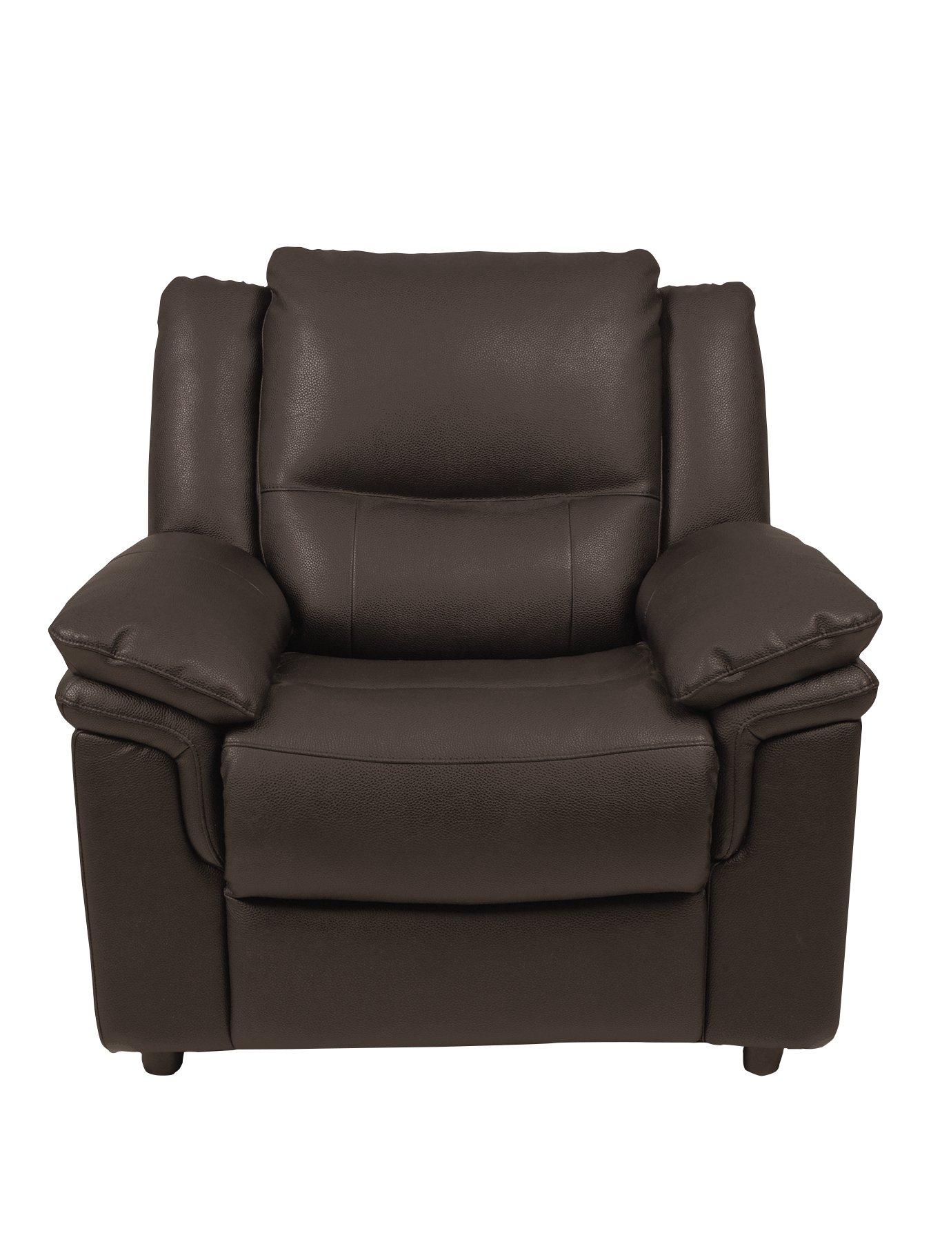 Very Home Albion Luxury Faux Leather High Back Armchair