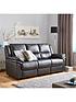  image of albion-luxury-faux-leather-3-seater-sofa