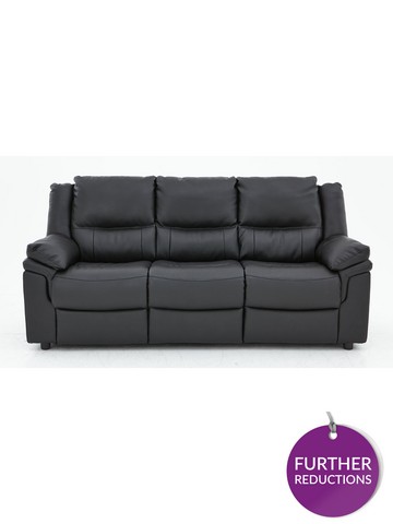 Sofas 2 To 3 Black Three Seater Littlewoods Com Sofas 2 To 3 Black Three Seater, Black Leather 3 Seater Sofa Argos