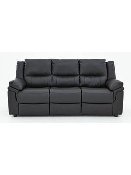 Very  Albion Luxury Faux Leather 3 Seater Sofa