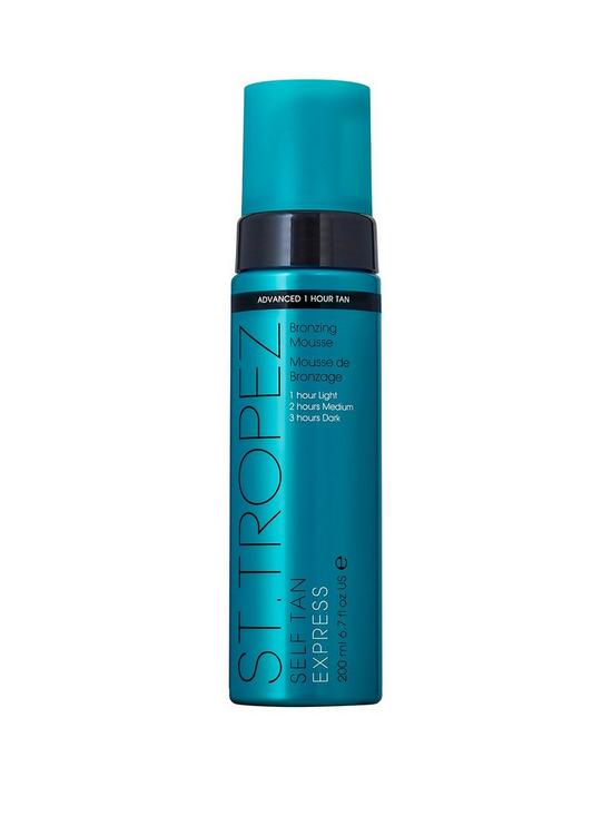 front image of st-tropez-self-tan-express-bronzing-mousse-200ml