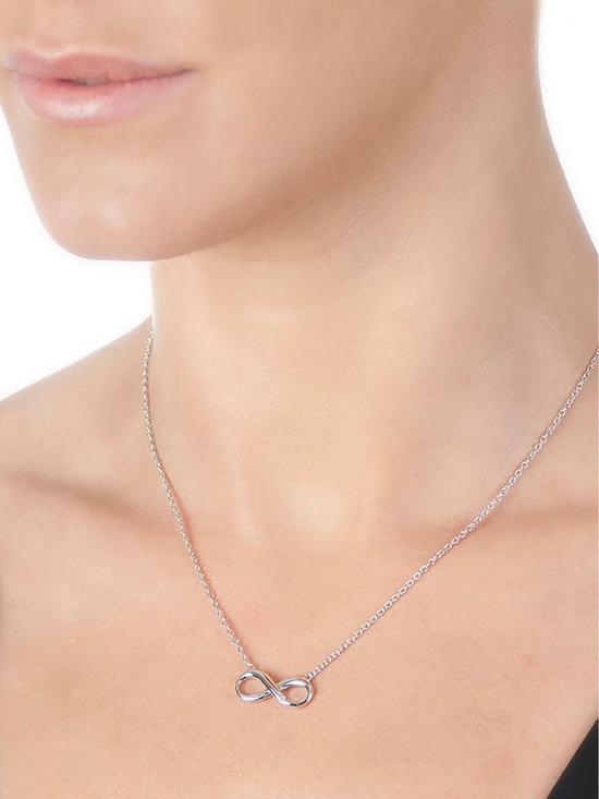 stillFront image of hot-diamonds-sterling-silver-infinity-necklace