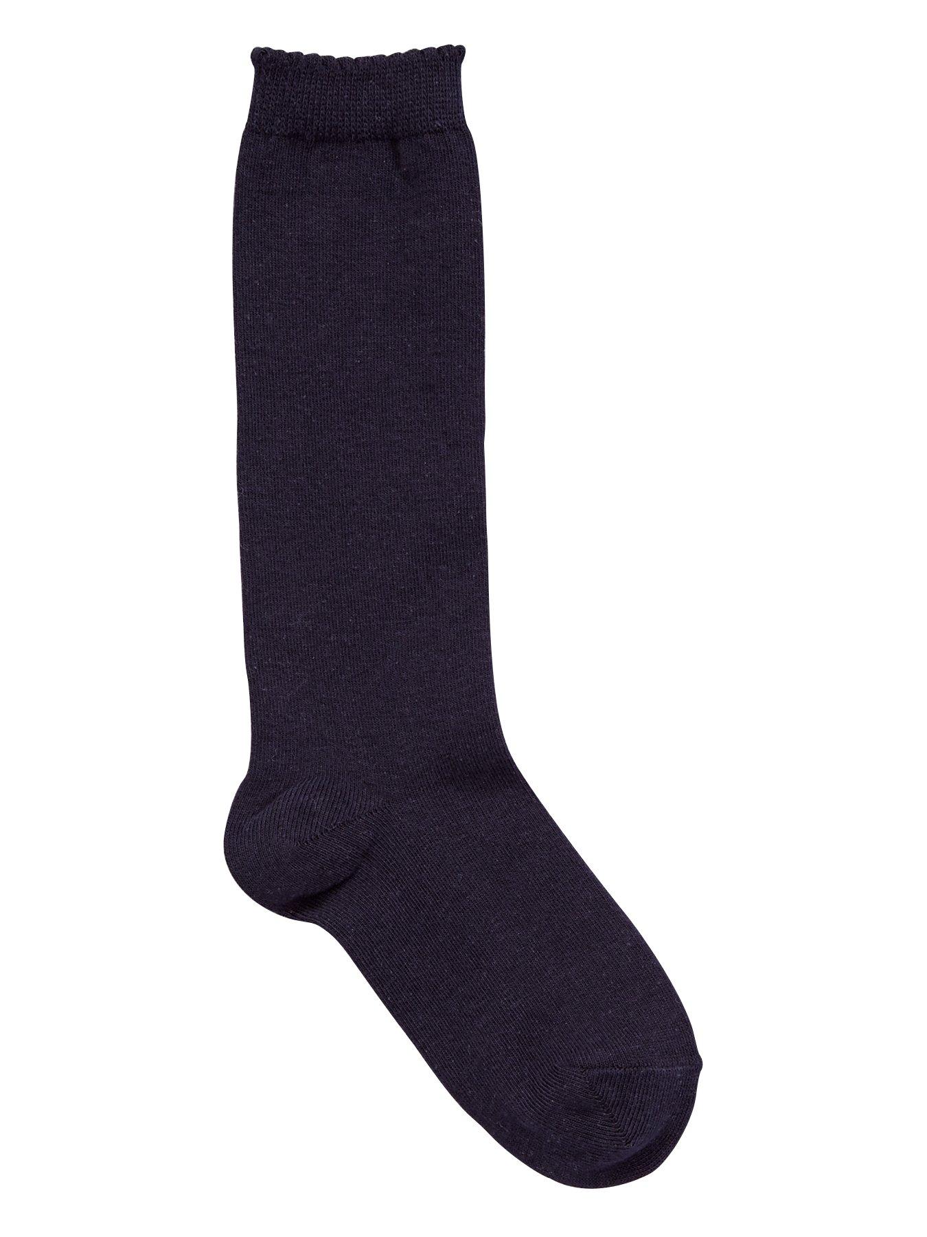 Image 2 of 3 of The Very Collection Girls 5 Pack Cotton-Rich Knee High Socks - Navy