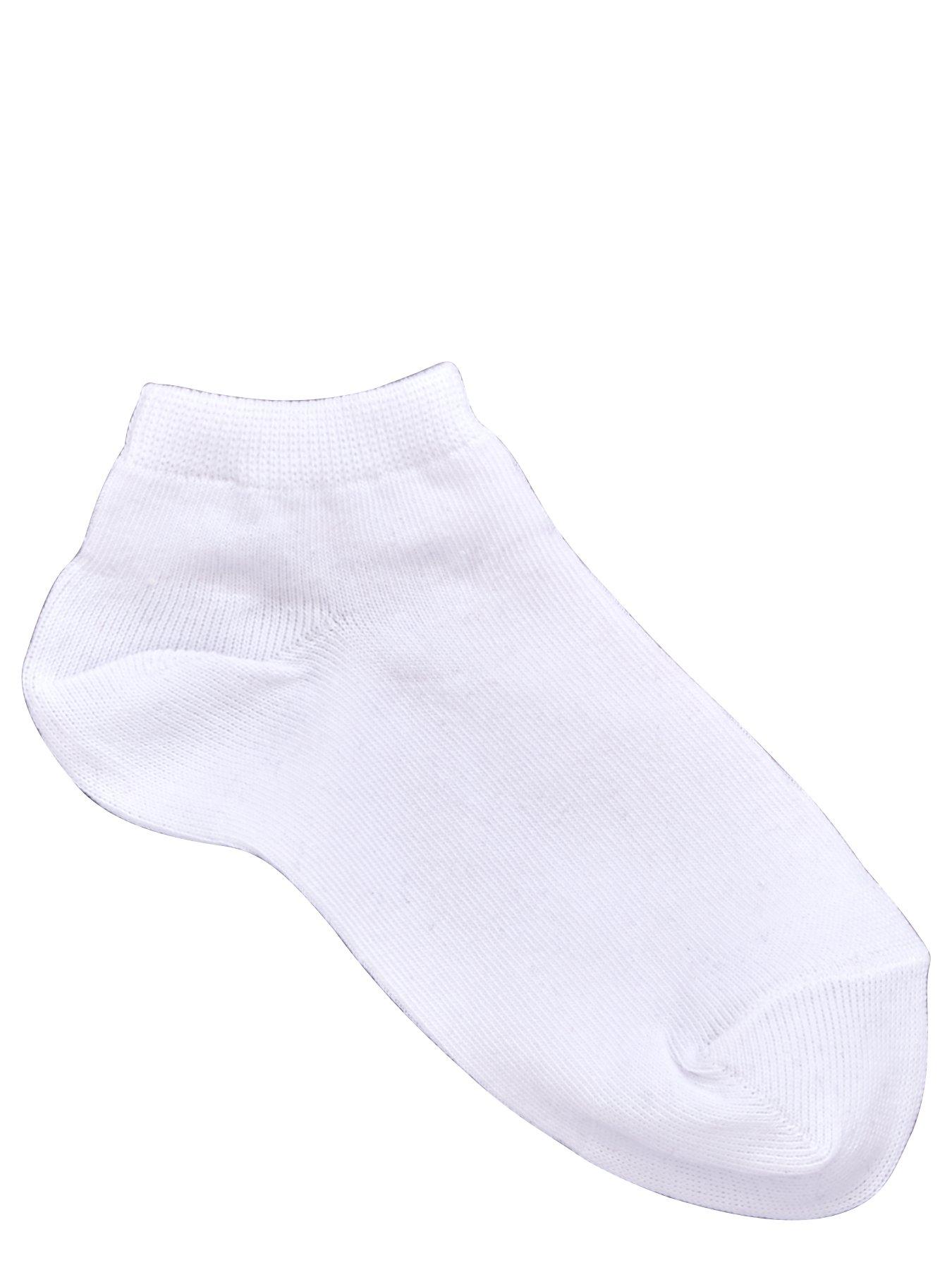 Image 2 of 3 of The Very Collection Unisex 5 Pack Cotton-Rich Stretch Trainer Liner Socks - White