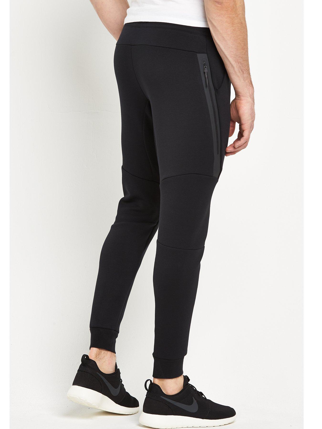 nike tall tech fleece cuffed jogger in black
