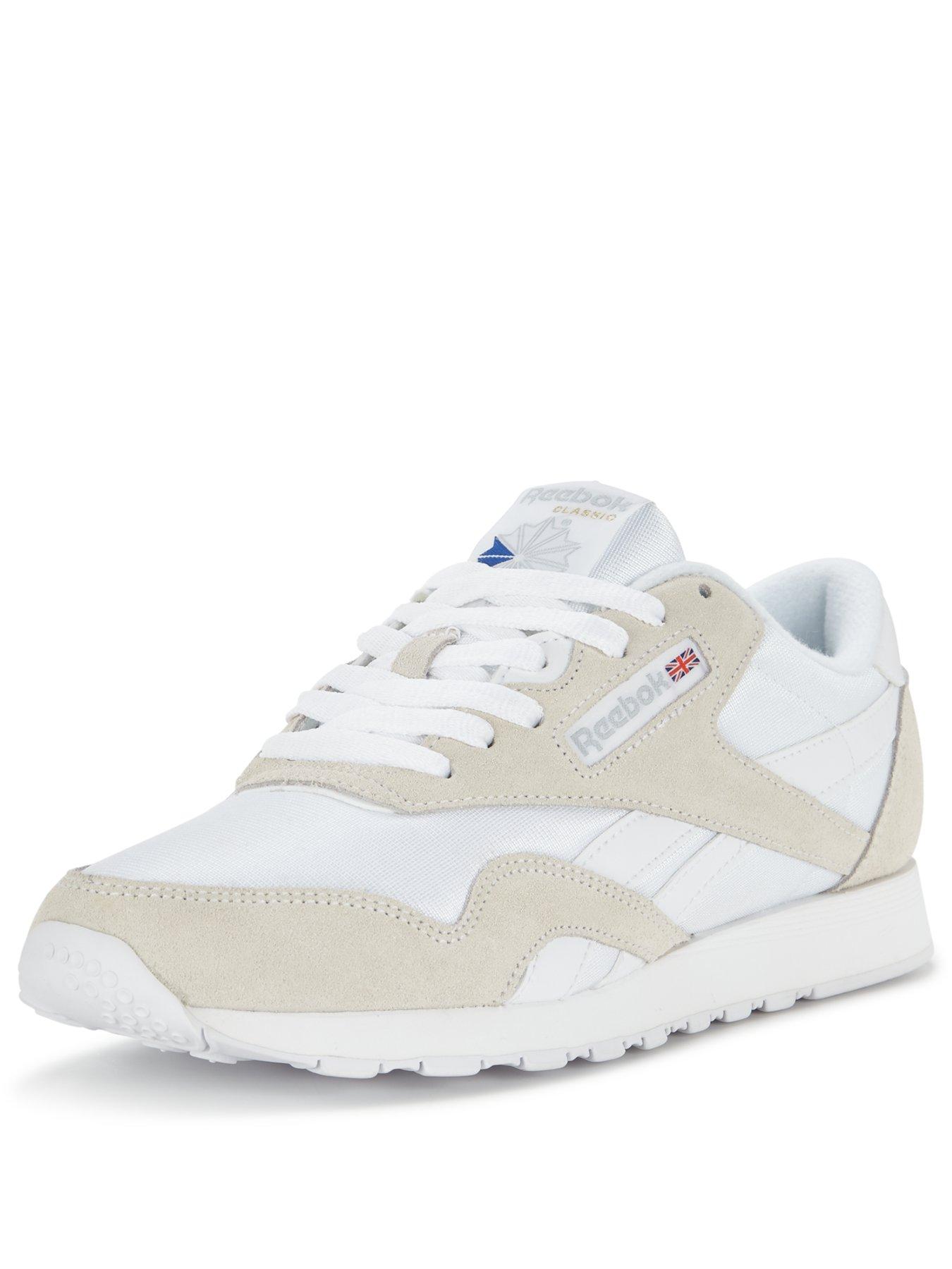 reebok cream trainers