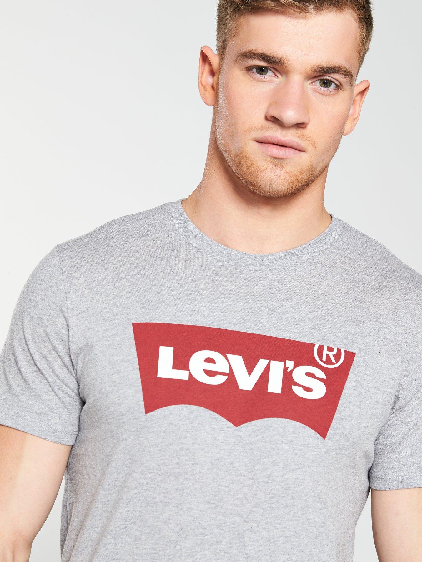 Levis grey t shirt best sale