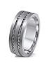  image of titanium-rope-patterned-edge-8mm-mens-ring
