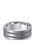  image of titanium-rope-patterned-edge-8mm-mens-ring