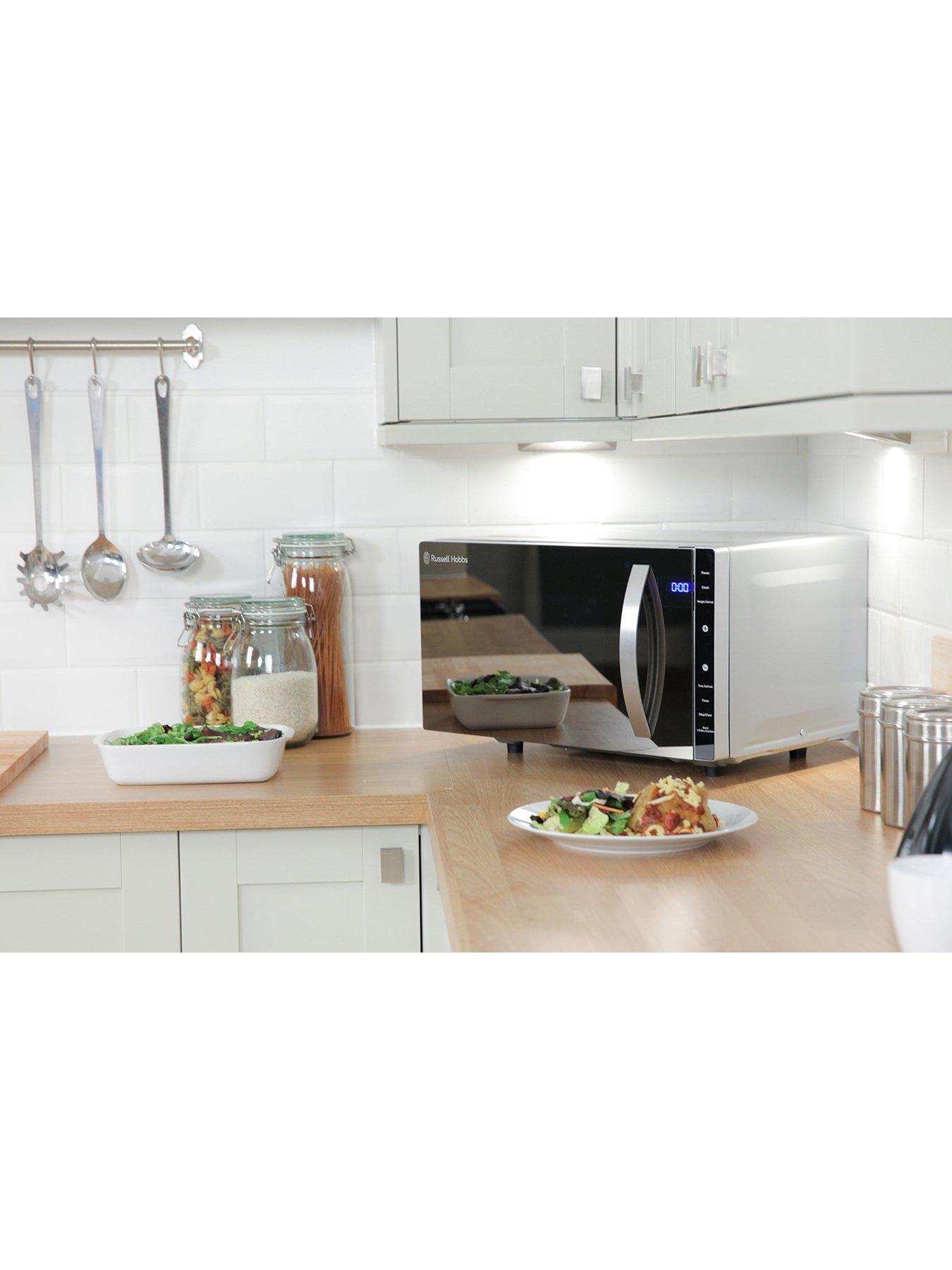 Image 2 of 6 of Russell Hobbs RHFM2363S 800-Watt Flatbed Microwave - Silver