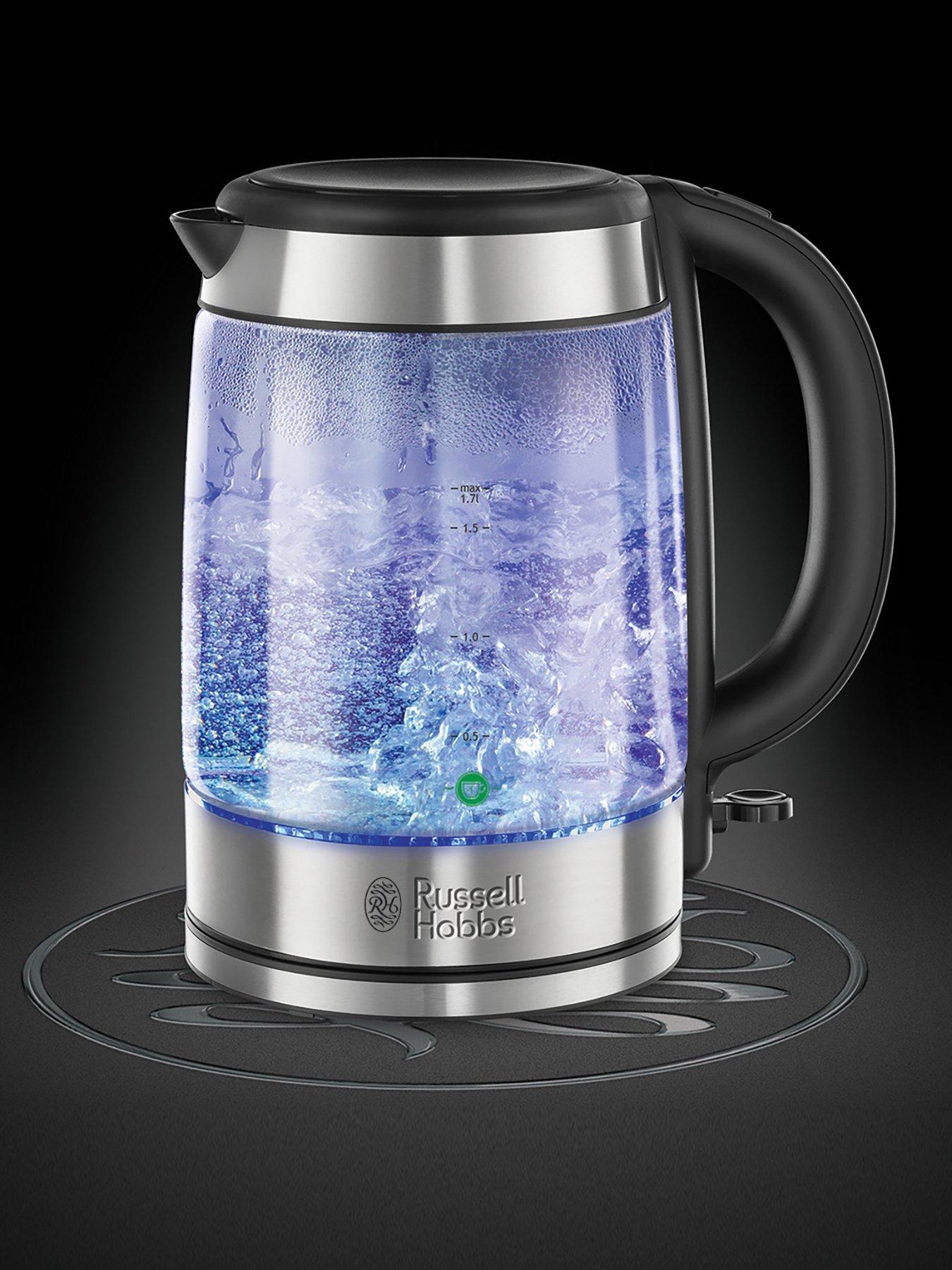 Russell hobbs store black glass kettle