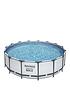 bestway-15ft-steel-pro-frame-pool-with-ladder-amp-pumpfront