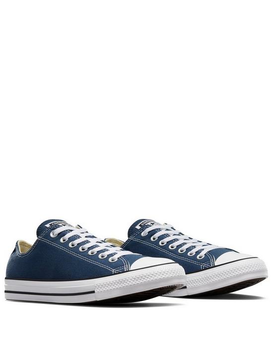 front image of converse-chuck-taylor-all-star-ox-plimsolls-navy