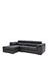  image of very-home-brady-100-premium-leather-3nbspseater-left-hand-chaise-sofa