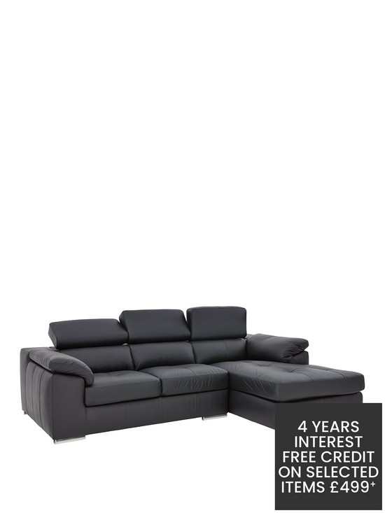 stillFront image of brady-100-premium-leather-3nbspseater-rightnbsphand-chaise-sofa