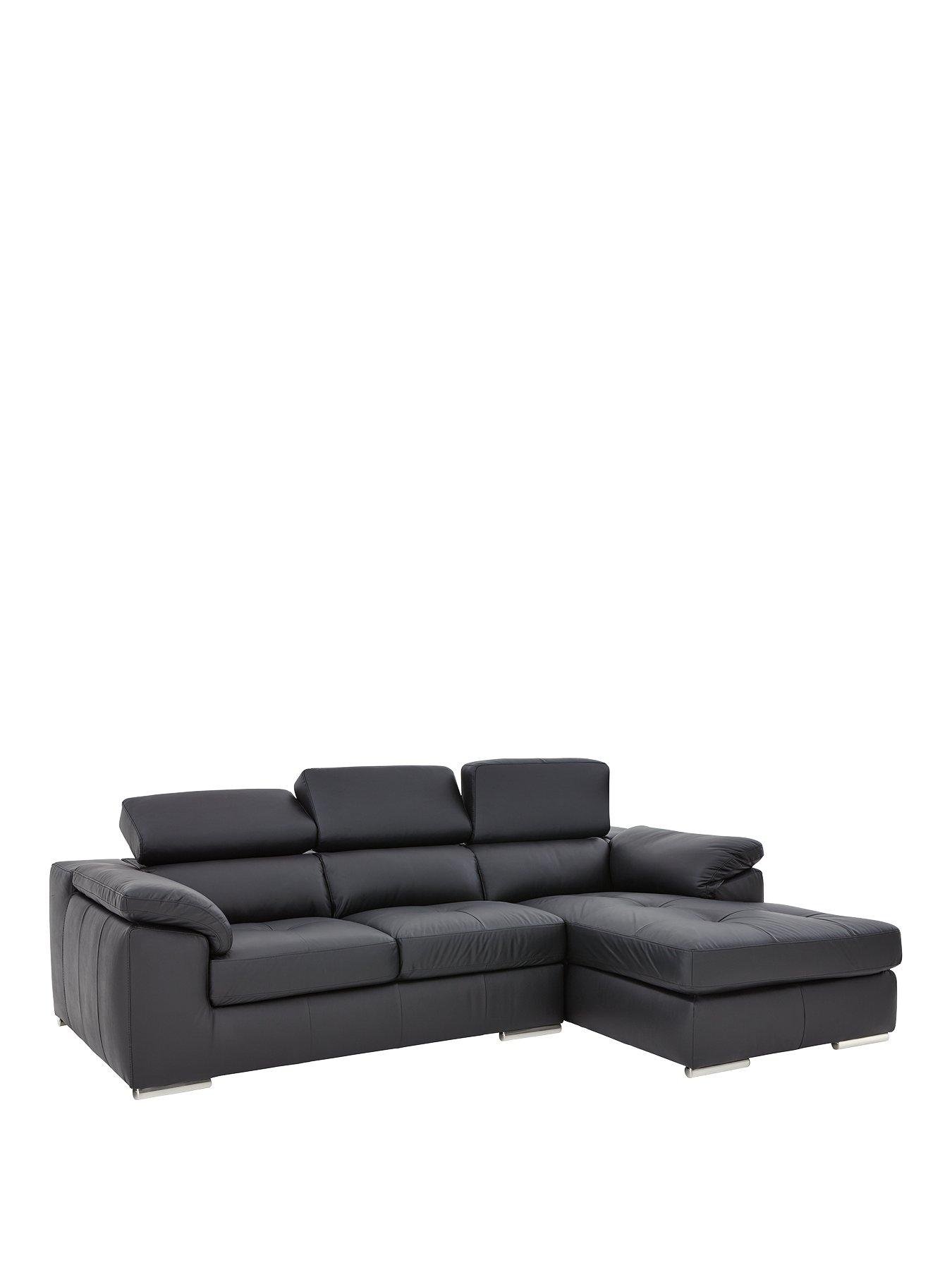 Image 2 of 5 of Very Home Brady 100% Premium Leather 3&nbsp;Seater Right&nbsp;Hand Chaise Sofa&nbsp;- FSC&reg; Certified