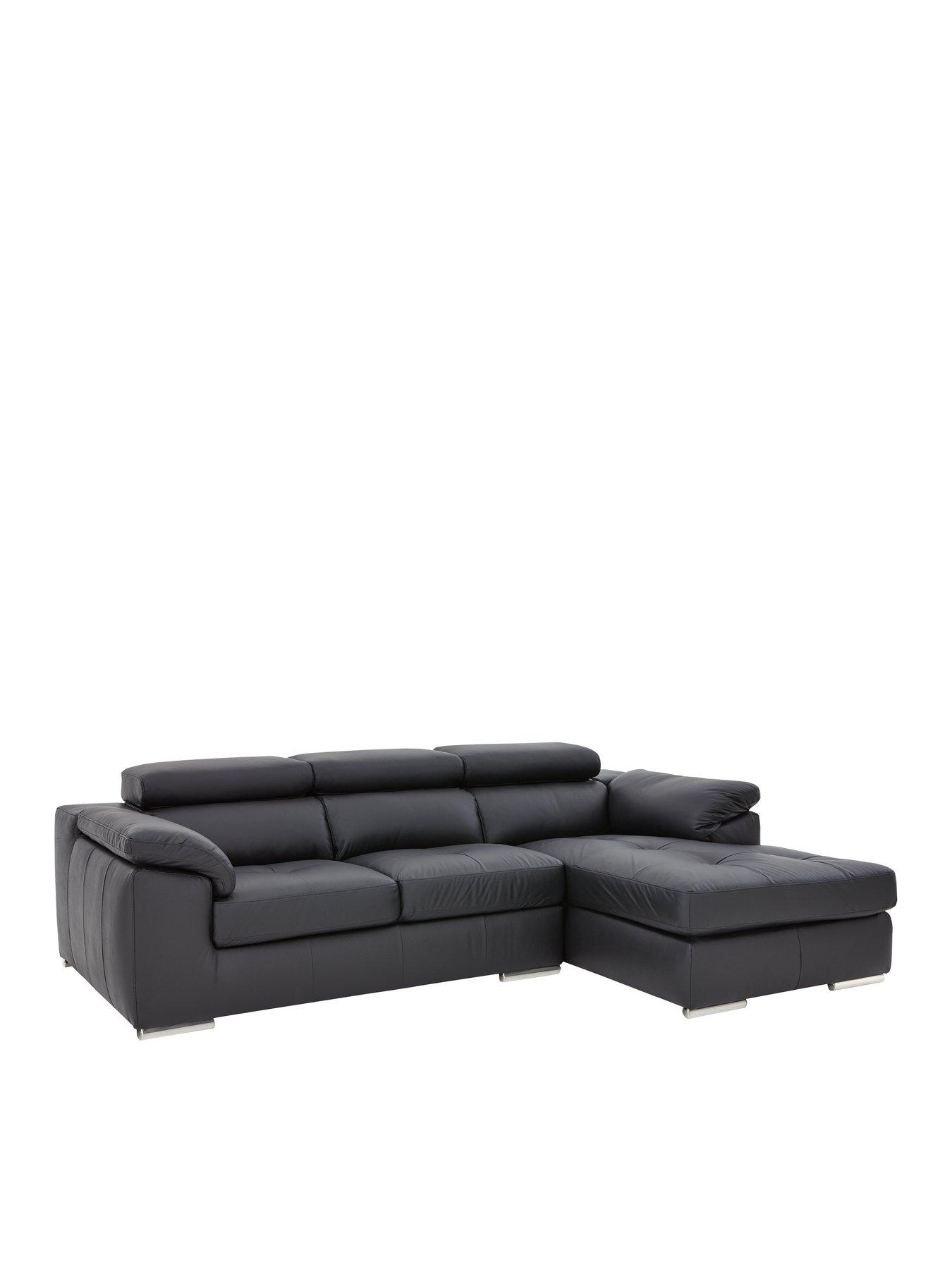 Image 4 of 5 of Very Home Brady 100% Premium Leather 3&nbsp;Seater Right&nbsp;Hand Chaise Sofa&nbsp;- FSC&reg; Certified