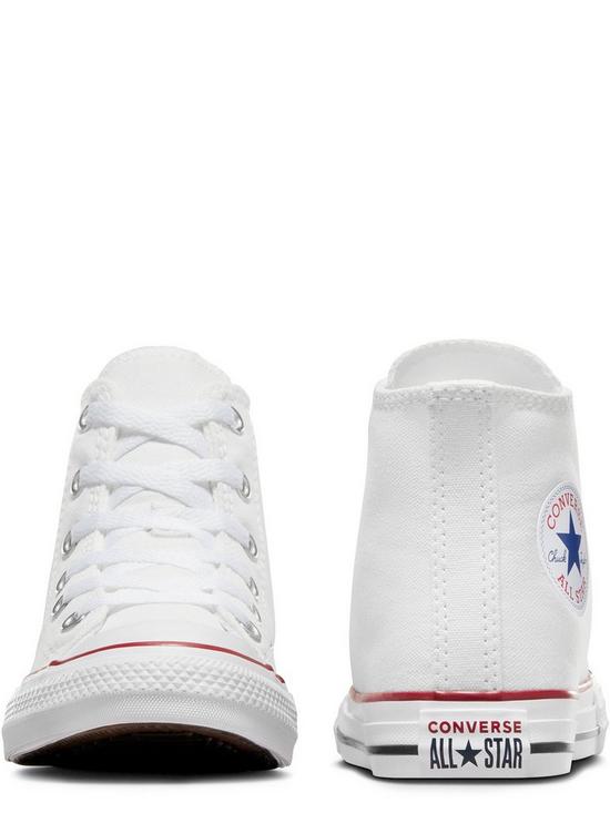 stillFront image of converse-chuck-taylor-all-star-ox-childrens-unisex-trainers--white