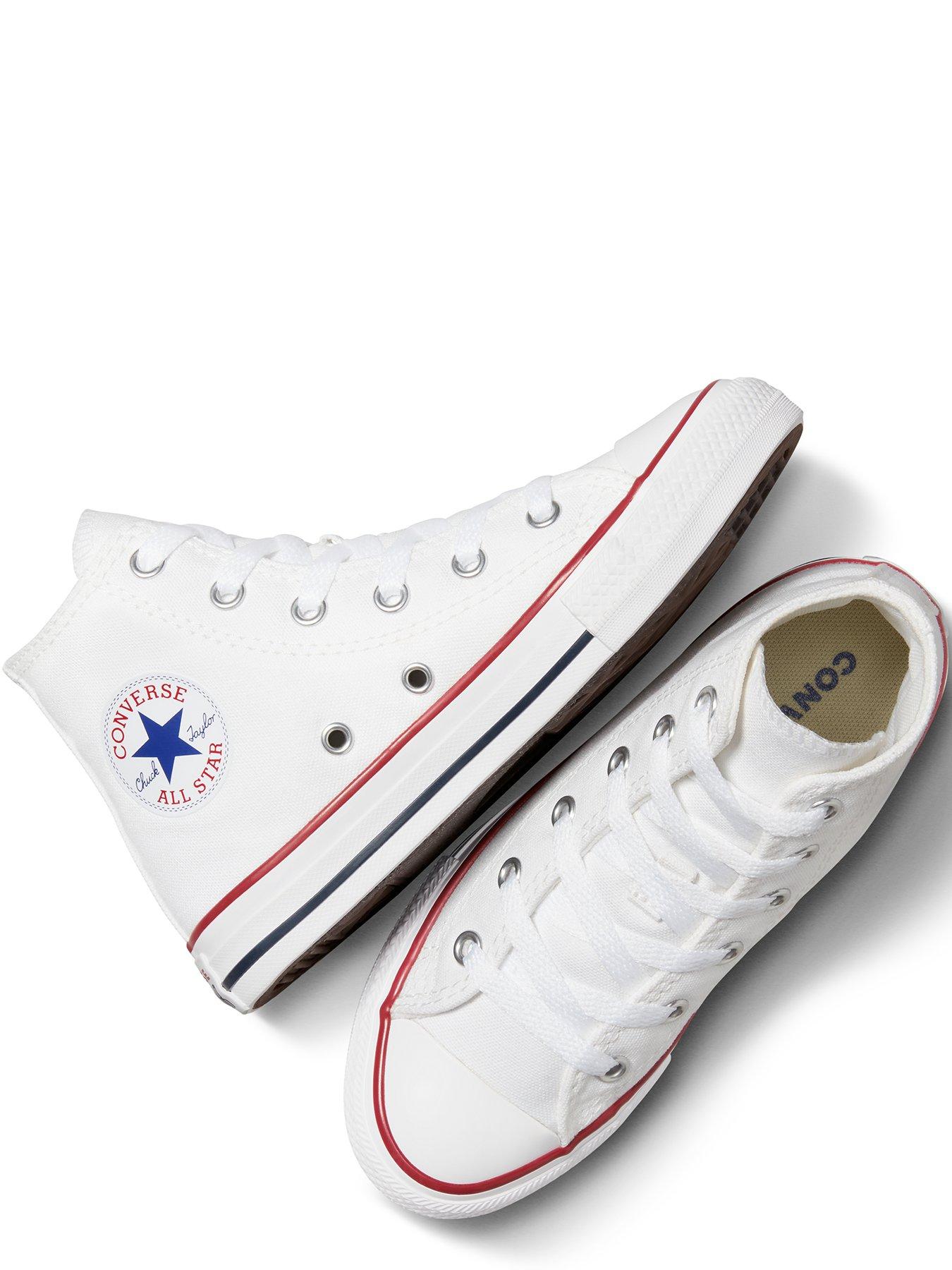 Image 4 of 6 of Converse Kids Unisex Hi Top Trainer - White