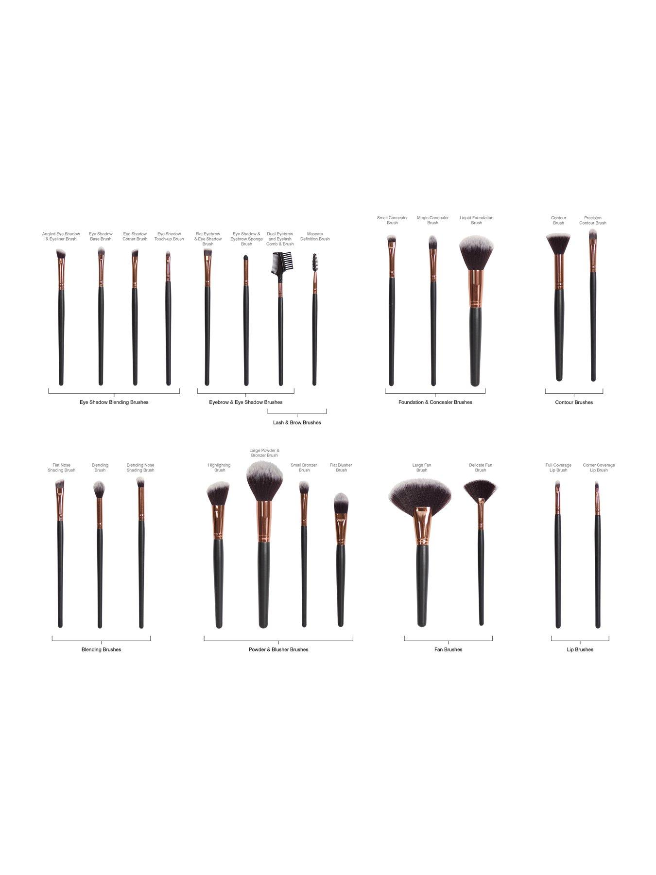 Image 4 of 4 of Rio Professional Make Up Brush Set