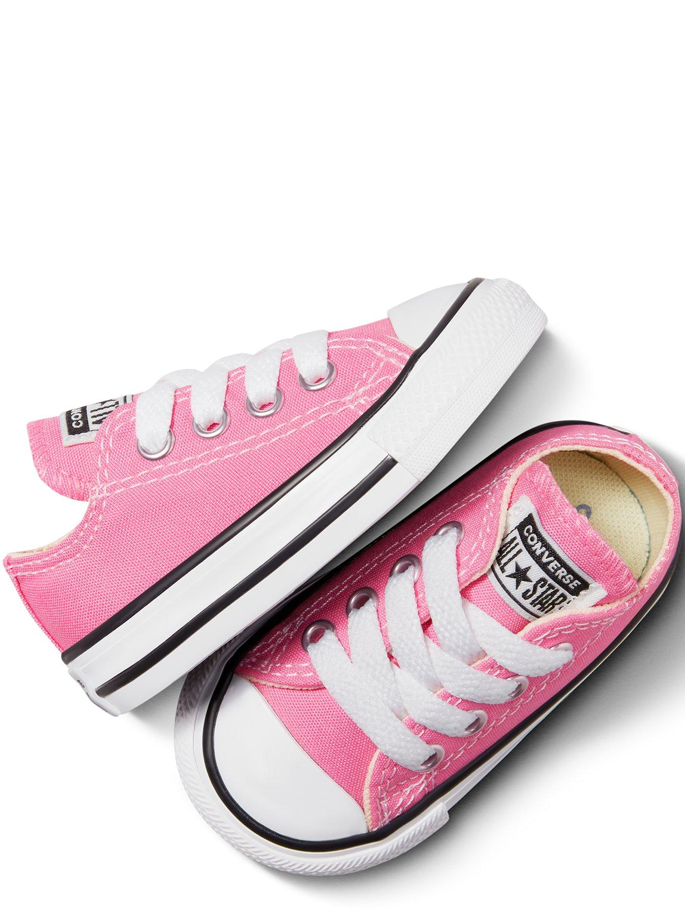 Image 4 of 7 of Converse Infant Girls OX Trainer - Pink