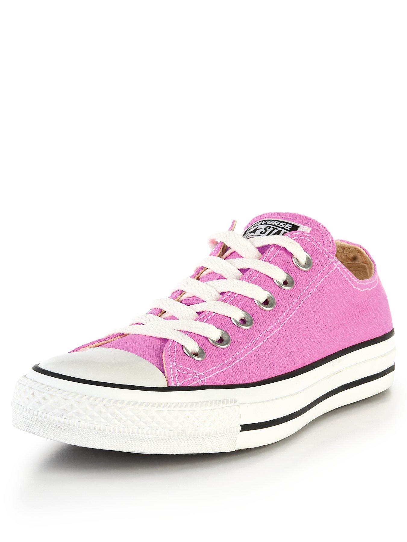 converse chuck taylor all star leather ox plimsolls