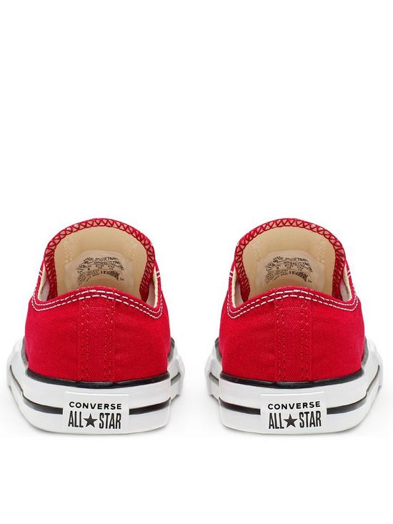 stillFront image of converse-chuck-taylor-all-star-ox-infant-unisex-trainers--red