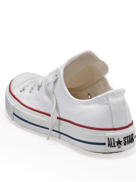 back image of converse-chuck-taylor-all-star-ox-childrens-unisex-seasonal-nbsptrainers--white