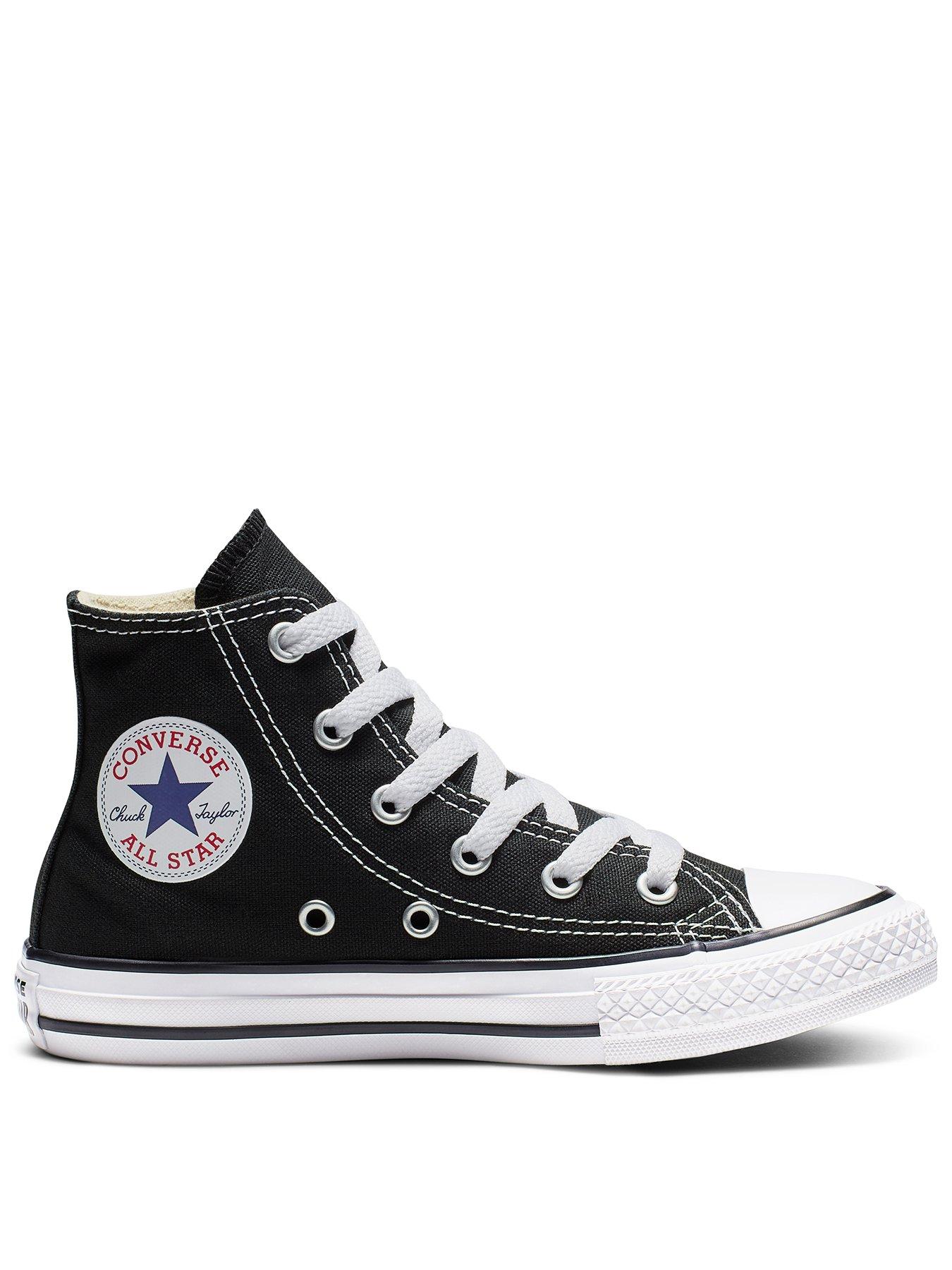 undefined Kids Unisex Hi Top Trainer - Black