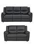  image of albion-luxury-faux-leather-3-seaternbsp-2-seaternbspsofa-set-buy-and-save