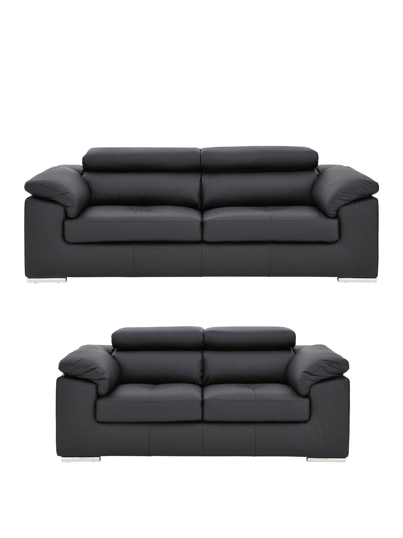 Brady leather deals corner sofa