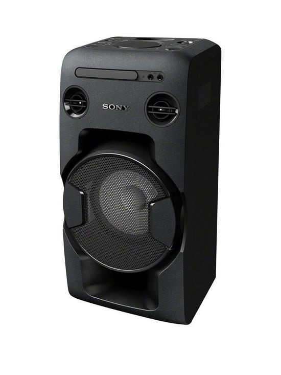stillFront image of sony-mhcv11-high-power-home-audio-system-with-bluetooth-black