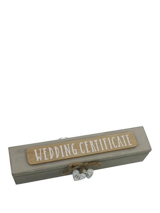 front image of wedding-certificate-holder