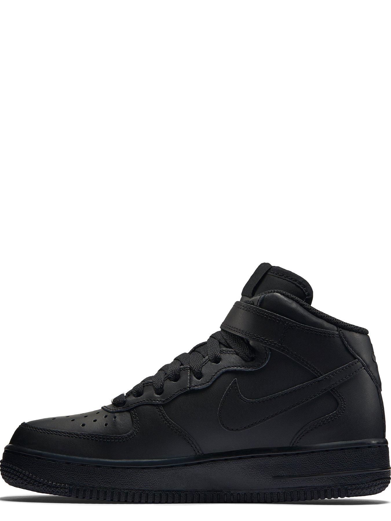 black air force ones junior