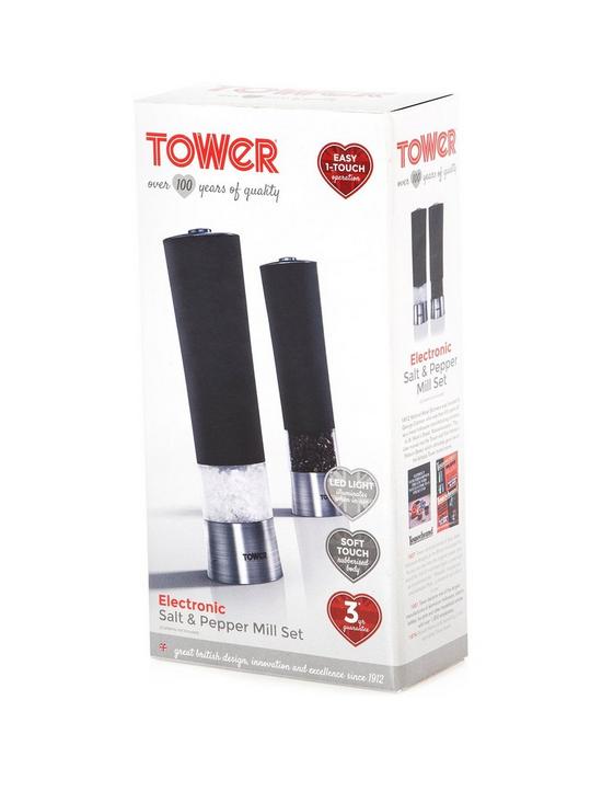 front image of tower-set-of-2-electric-salt-and-pepper-mills