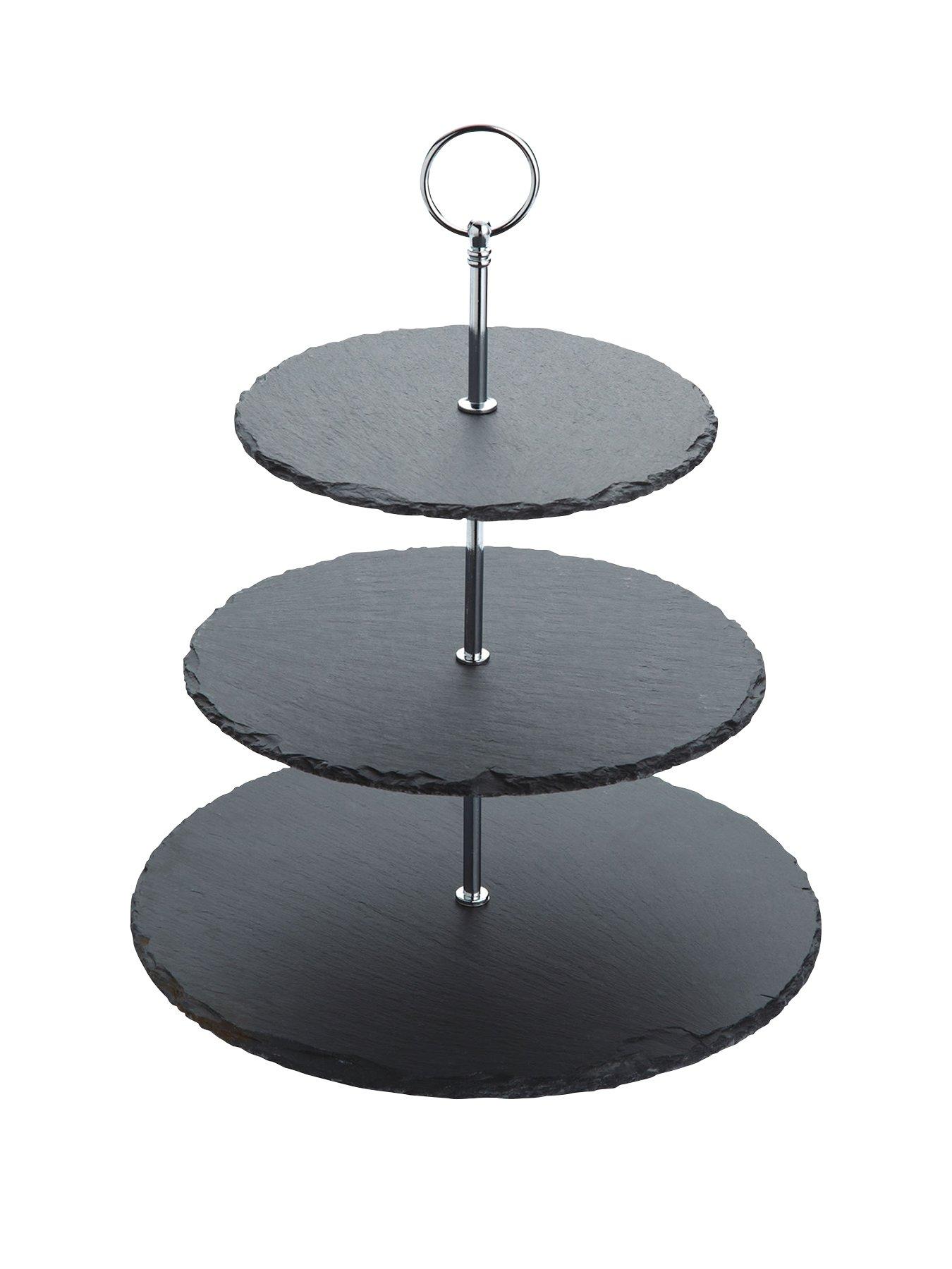 undefined Artesà Three Tier Slate Cake Stand, 28.5X34.5Cm