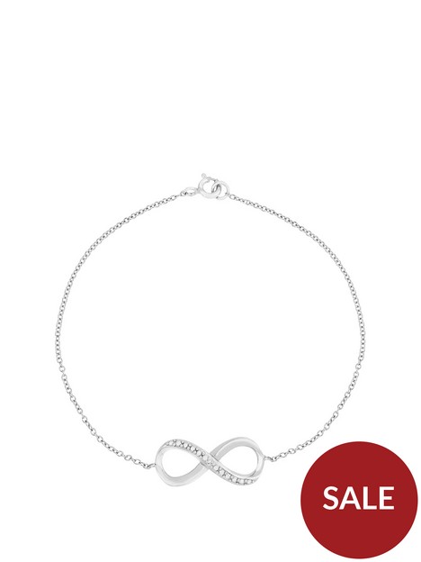 the-love-silver-collection-sterling-silver-cubic-zirconianbspinfinity-bracelet