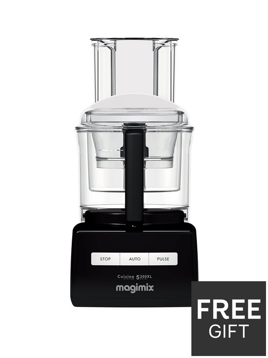 front image of magimix-cuisine-systeme-5200xl-food-processor-black