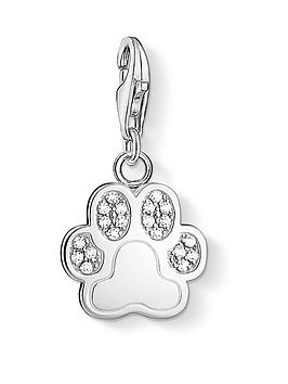 Thomas Sabo Thomas Sabo Sterling Silver And Cubic Zirconia Charm Club Paw  ... Picture