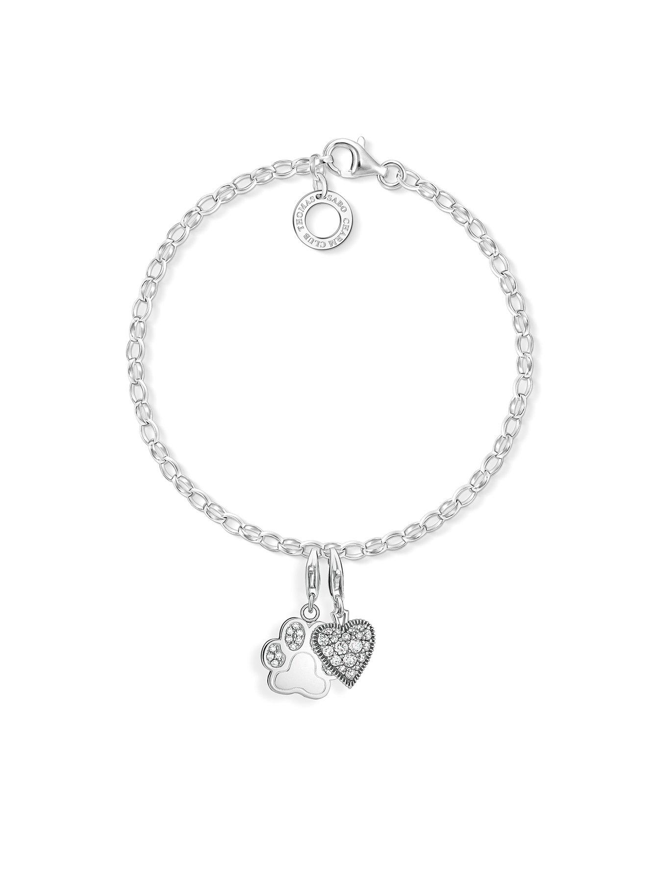 Image 2 of 3 of Thomas Sabo Sterling Silver and Cubic Zirconia&nbsp;Charm Club Paw Charm