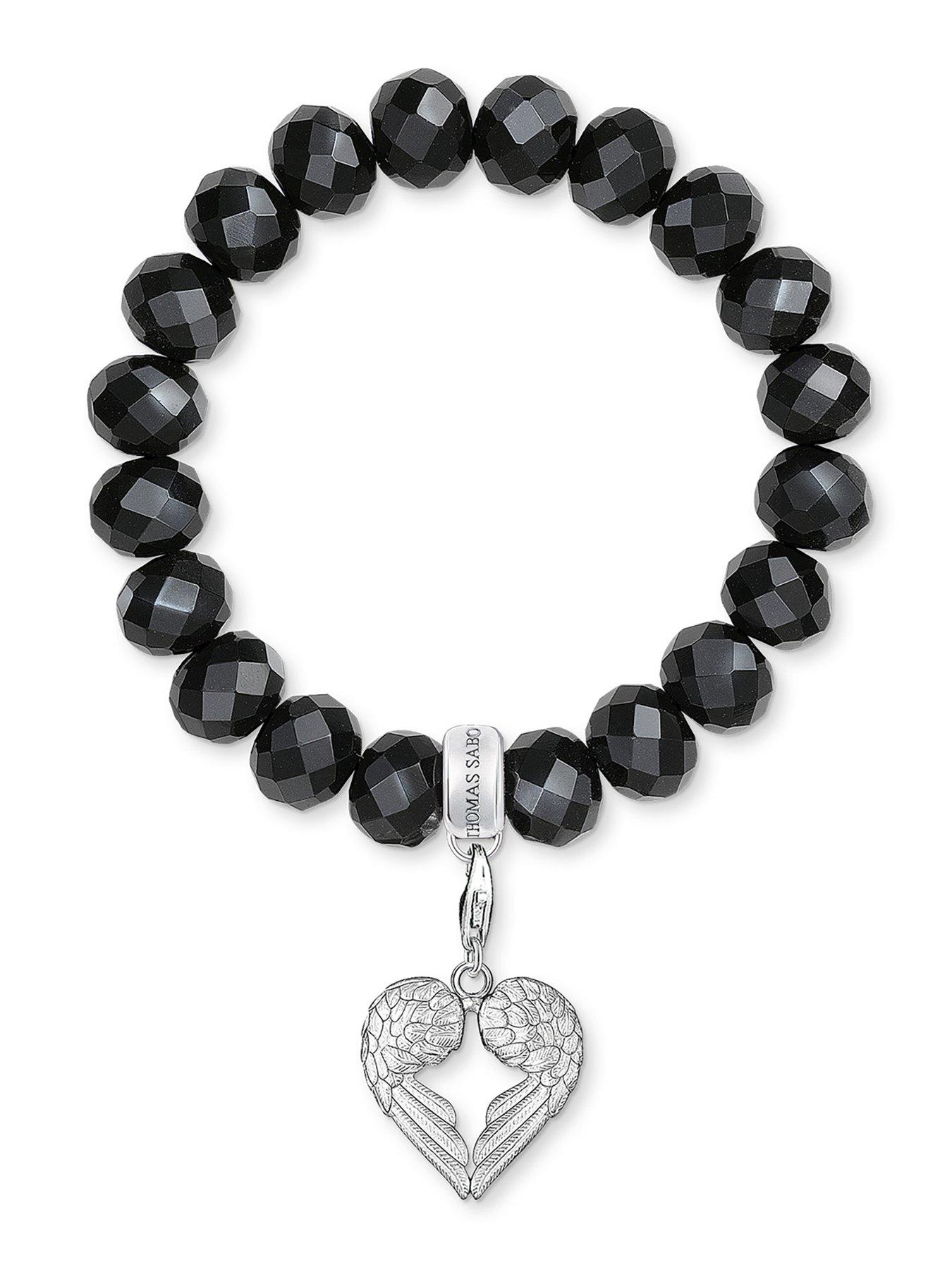 Image 3 of 3 of Thomas Sabo Sterling Silver Charm Club Angel Wings Heart Charm