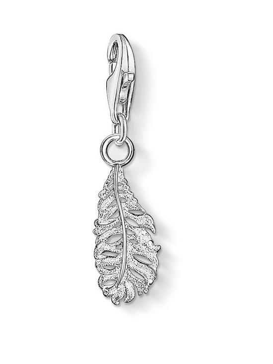 front image of thomas-sabo-sterling-silver-charm-club-feather-charm