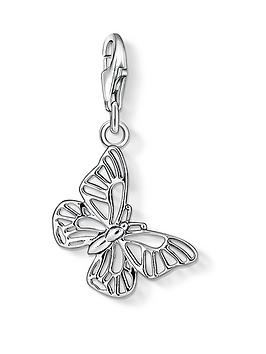 Thomas Sabo Thomas Sabo Sterling Silver Charm Club Cut-Out Butterfly Charm Picture