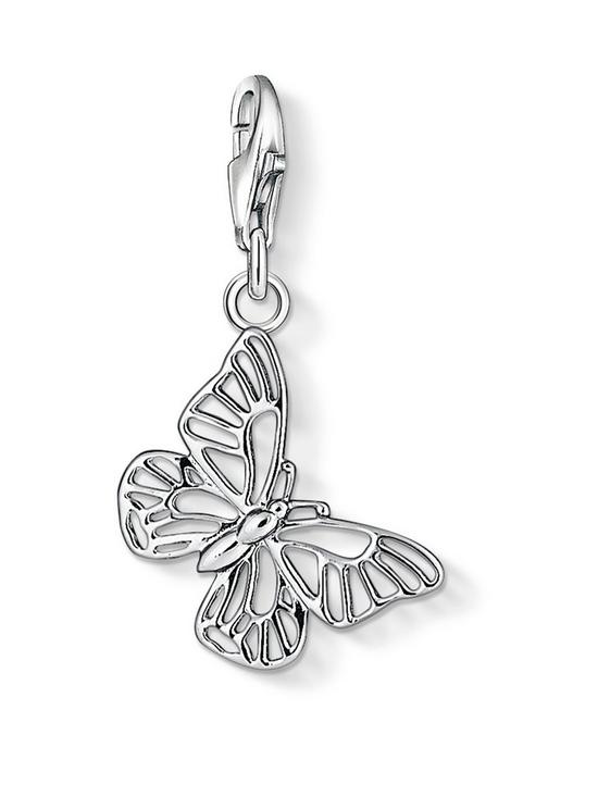 front image of thomas-sabo-sterling-silver-charm-club-cut-out-butterfly-charm
